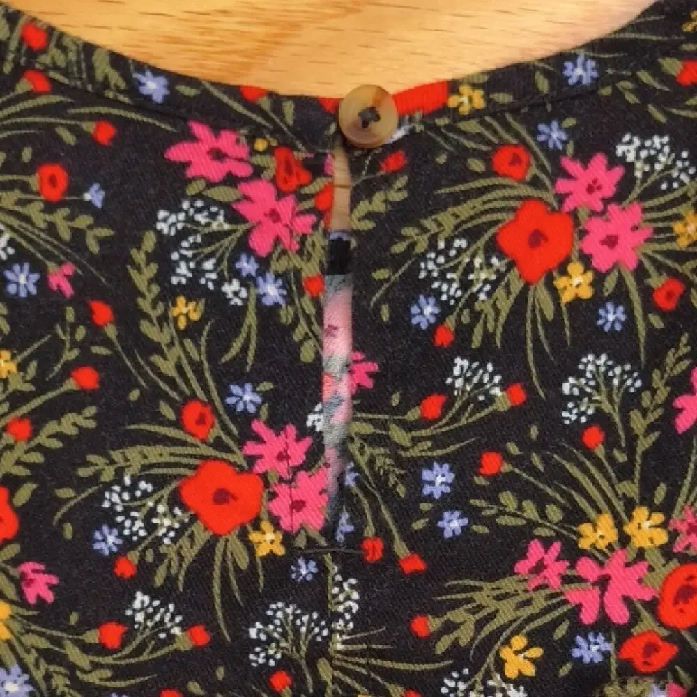 Cat & Jack Long Sleeve Boho Floral Tiered Dress Size XL 14/16 EUC